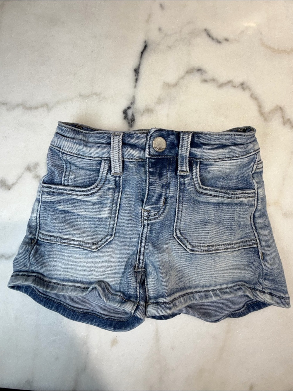 BKE Light Blue Girls' Denim Shorts